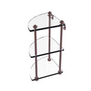 Allied Brass Southbeach Collection Three Tier Corner Glass Shelf SB-6-CA