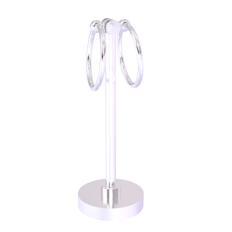 Allied Brass Southbeach Collection Vanity Top 2 Towel Ring Guest Towel Holder SB-83-SCH