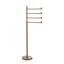 Allied Brass Southbeach Collection Free Standing 4 Pivoting Swing Arm Towel Stand SB-84-BBR