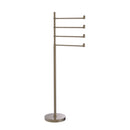 Allied Brass Southbeach Collection Free Standing 4 Pivoting Swing Arm Towel Stand SB-84-PEW