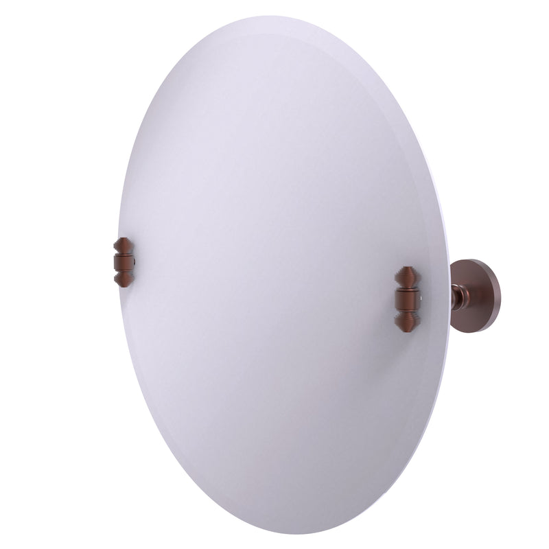 Allied Brass Frameless Round Tilt Mirror with Beveled Edge SB-90-CA