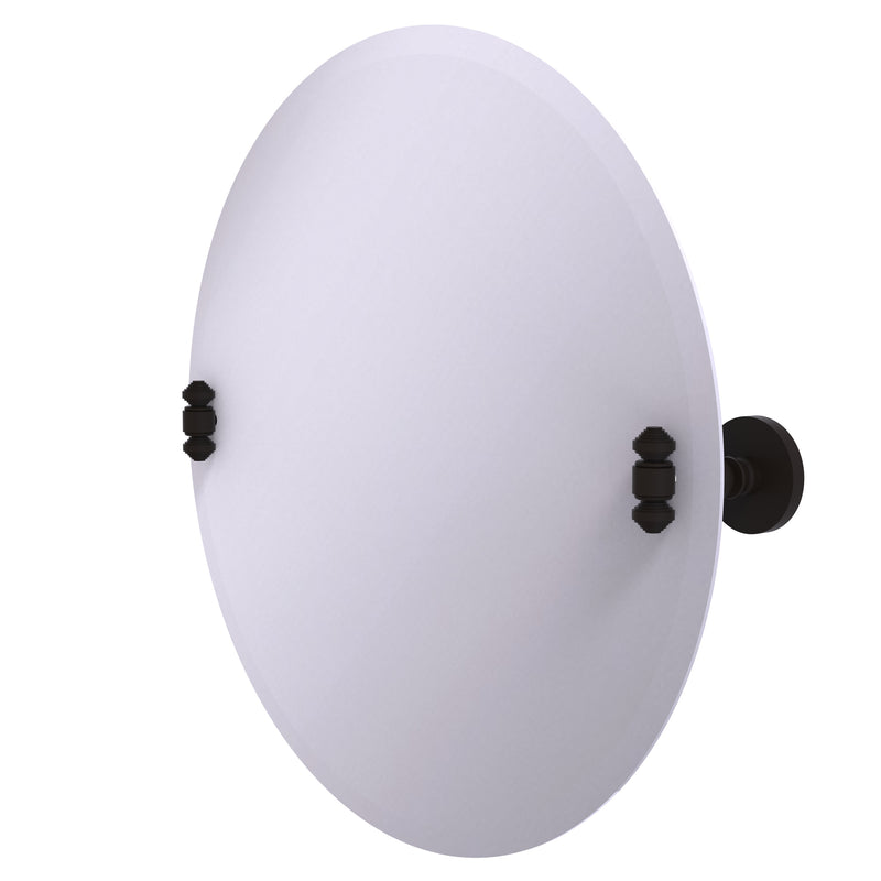 Allied Brass Frameless Round Tilt Mirror with Beveled Edge SB-90-ORB