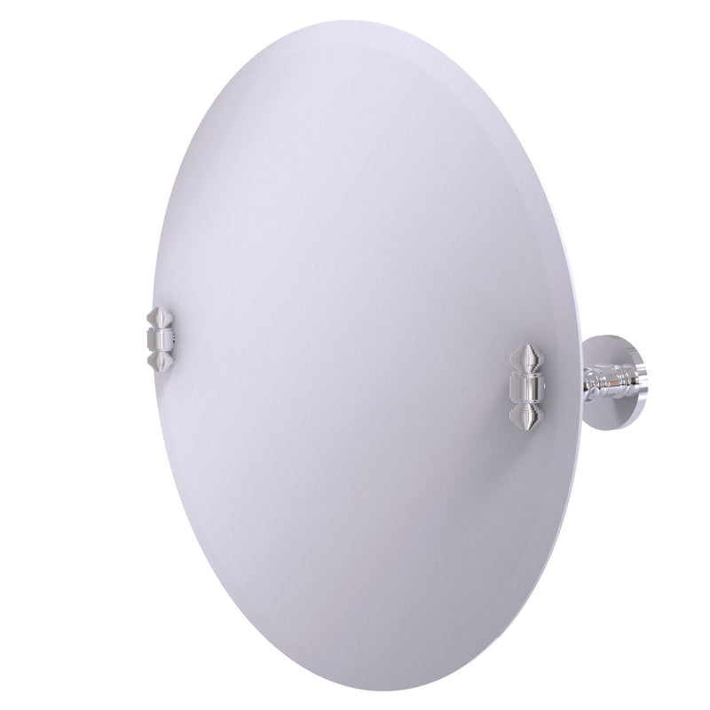 Allied Brass Frameless Round Tilt Mirror with Beveled Edge SB-90-PC