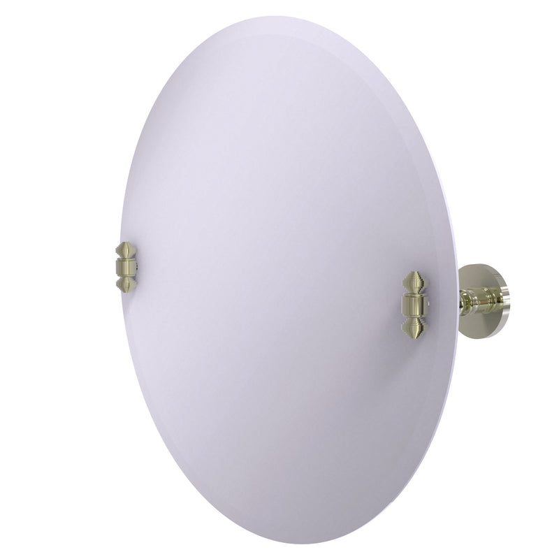 Allied Brass Frameless Round Tilt Mirror with Beveled Edge SB-90-PNI