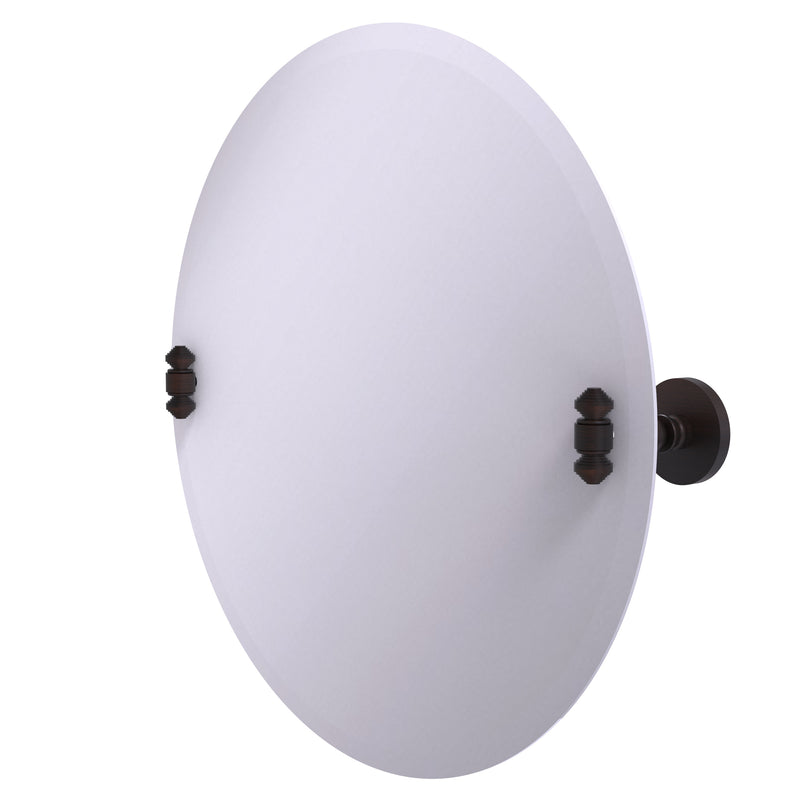 Allied Brass Frameless Round Tilt Mirror with Beveled Edge SB-90-VB