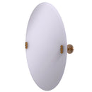 Allied Brass Frameless Oval Tilt Mirror with Beveled Edge SB-91-BBR