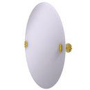 Allied Brass Frameless Oval Tilt Mirror with Beveled Edge SB-91-PB