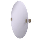 Allied Brass Frameless Oval Tilt Mirror with Beveled Edge SB-91-PEW