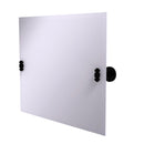 Allied Brass Frameless Landscape Rectangular Tilt Mirror with Beveled Edge SB-93-BKM