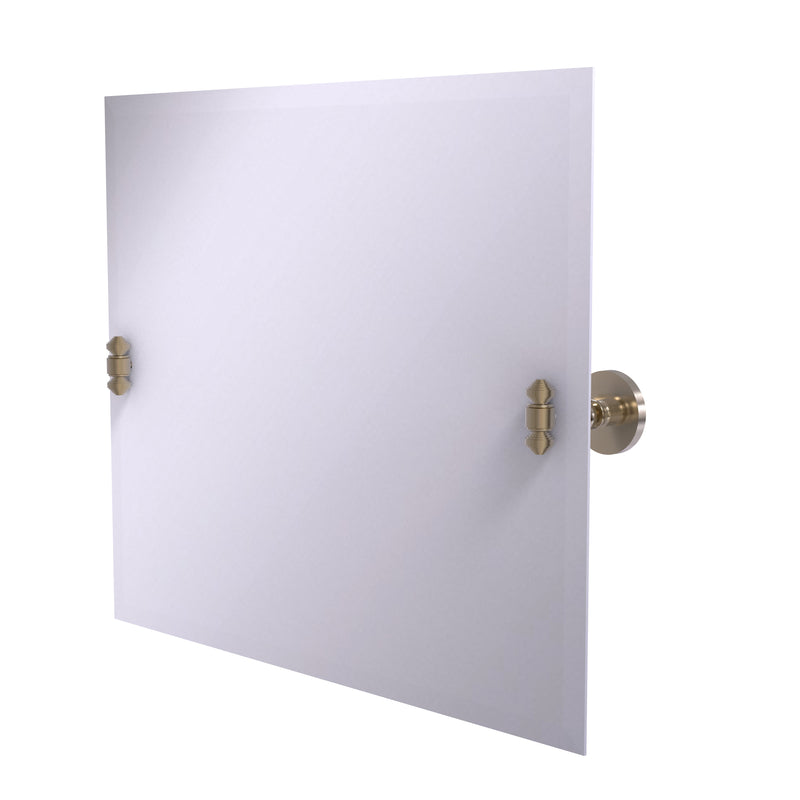 Allied Brass Frameless Landscape Rectangular Tilt Mirror with Beveled Edge SB-93-PEW