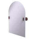 Allied Brass Frameless Arched Top Tilt Mirror with Beveled Edge SB-94-CA