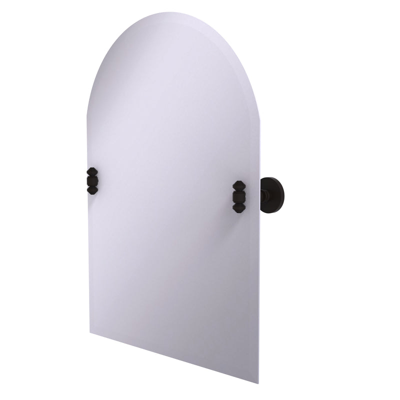 Allied Brass Frameless Arched Top Tilt Mirror with Beveled Edge SB-94-ORB