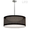 Dainolite 22W Slit Drum Led Pendant Black Shade SDLED-20P-BK