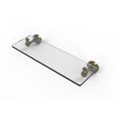 Allied Brass Sag Harbor Collection 16 Inch Glass Vanity Shelf with Beveled Edges SG-1-16-ABR