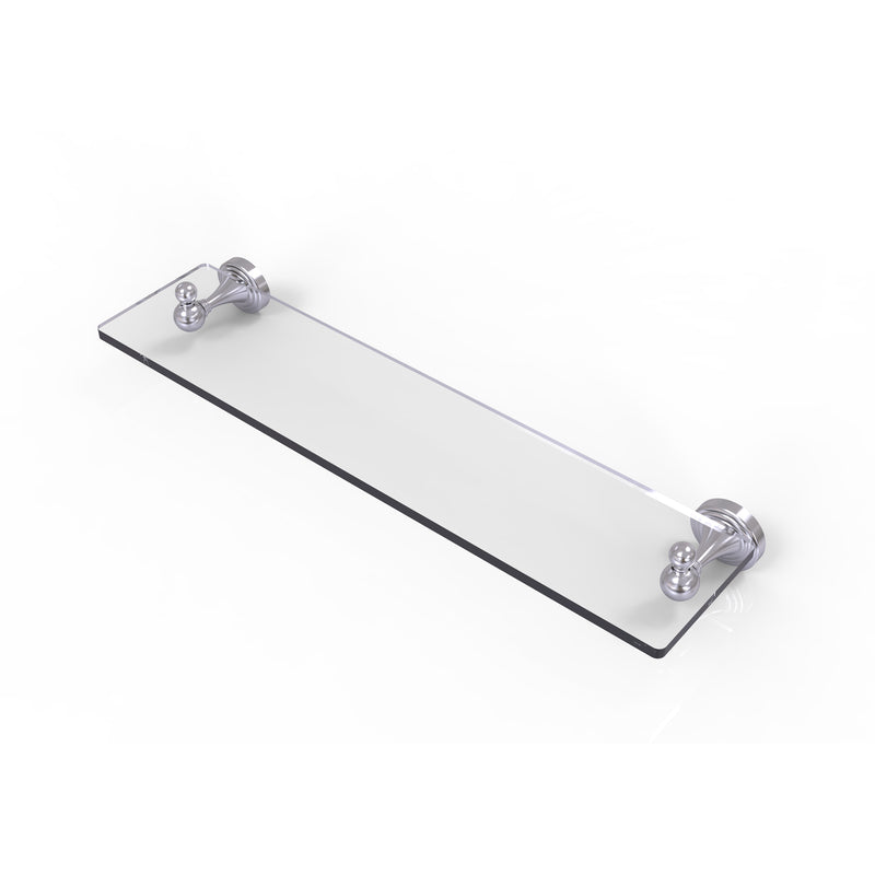 Allied Brass Sag Harbor Collection 22 Inch Glass Vanity Shelf with Beveled Edges SG-1-22-SCH