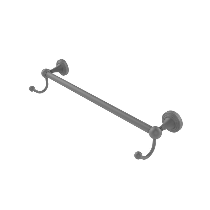 Allied Brass Sag Harbor Collection 18 Inch Towel Bar with Integrated Hooks SG-41-18-HK-GYM