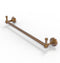 Allied Brass Sag Harbor Collection 18 Inch Towel Bar with Integrated Hooks SG-41-18-PEG-BBR