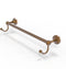 Allied Brass Sag Harbor Collection 24 Inch Towel Bar with Integrated Hooks SG-41-24-HK-BBR