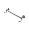 Allied Brass Sag Harbor Collection 24 Inch Towel Bar with Integrated Hooks SG-41-24-HK-GYM