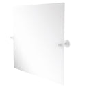 Allied Brass Sag Harbor Collection Frameless Rectangular Tilt Mirror with Beveled Edge SG-92-WHM