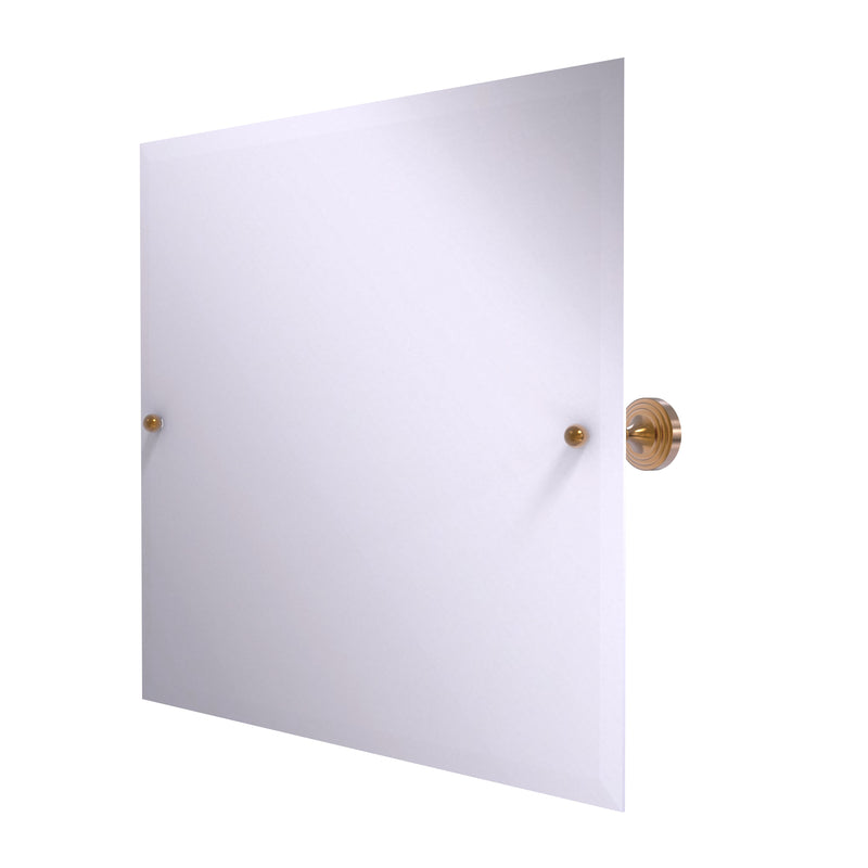 Allied Brass Sag Harbor Collection Frameless Landscape Rectangular Tilt Mirror with Beveled Edge SG-93-BBR