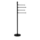 Allied Brass Soho Collection Free Standing 4 Pivoting Swing Arm Towel Stand SH-84-BKM