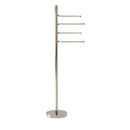 Allied Brass Soho Collection Free Standing 4 Pivoting Swing Arm Towel Stand SH-84-PNI