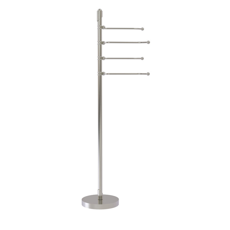 Allied Brass Soho Collection Free Standing 4 Pivoting Swing Arm Towel Stand SH-84-SN