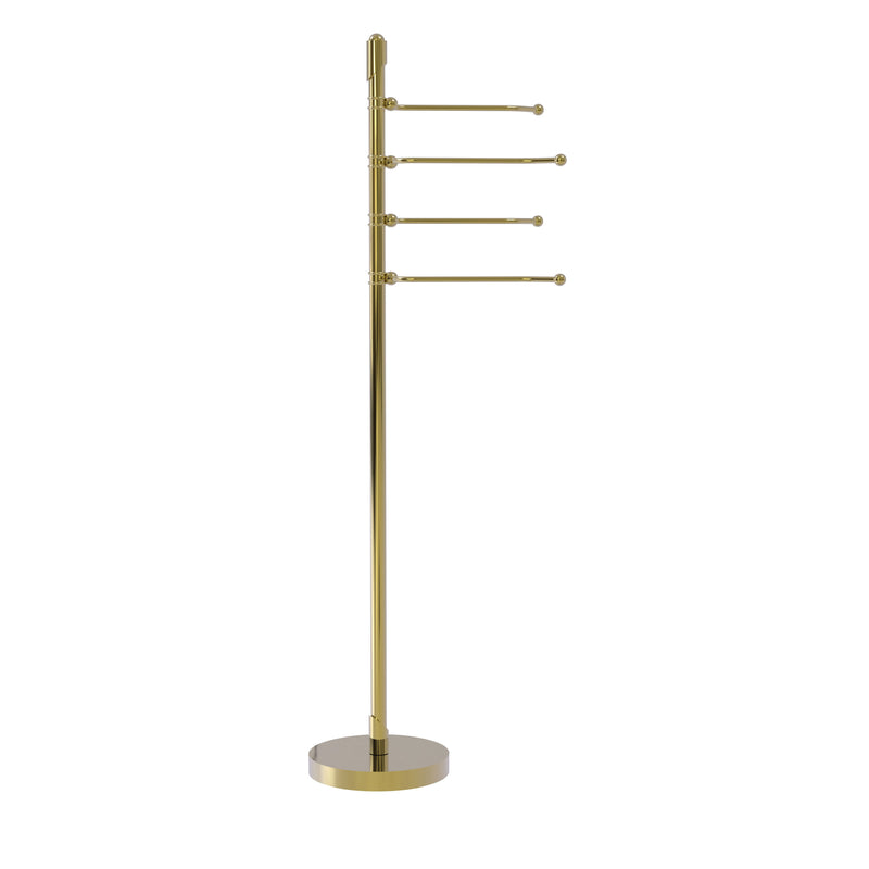 Allied Brass Soho Collection Free Standing 4 Pivoting Swing Arm Towel Stand SH-84-UNL