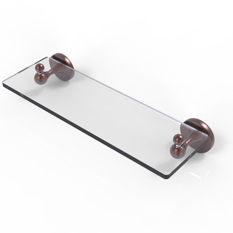 Allied Brass Shadwell Collection 16 Inch Glass Vanity Shelf with Beveled Edges SL-1-16-CA