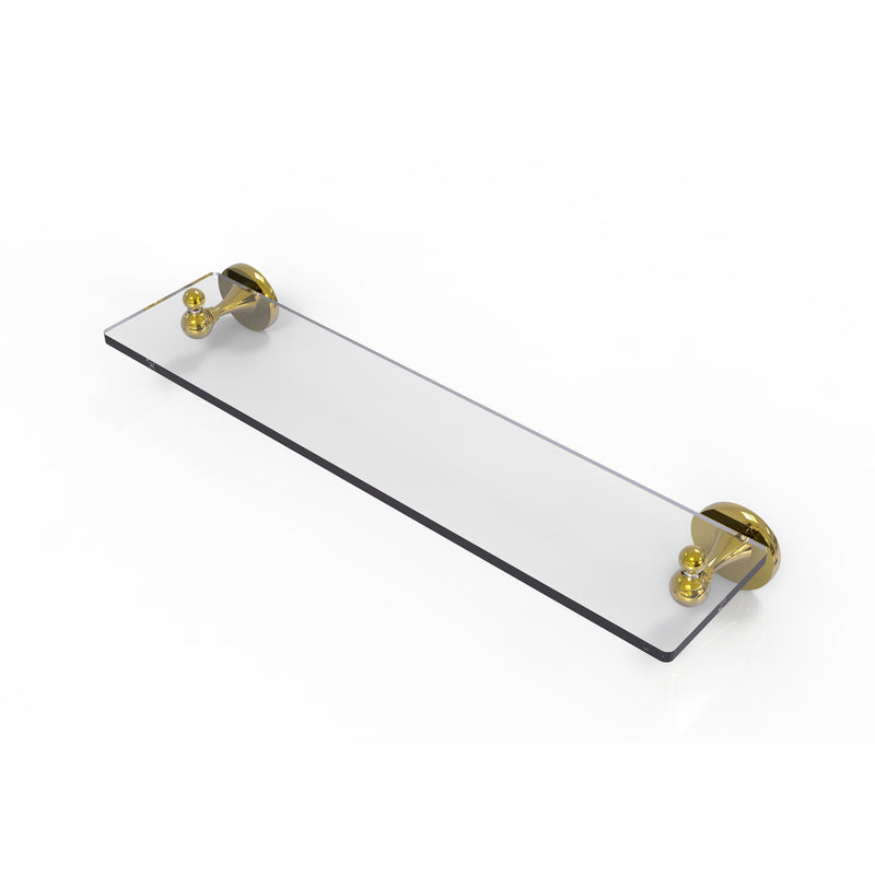 Allied Brass Shadwell Collection 22 Inch Glass Vanity Shelf with Beveled Edges SL-1-22-PB