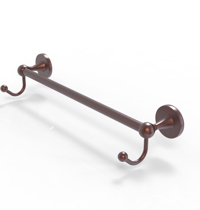 Allied Brass Shadwell Collection 24 Inch Towel Bar with Integrated Hooks SL-41-24-HK-CA