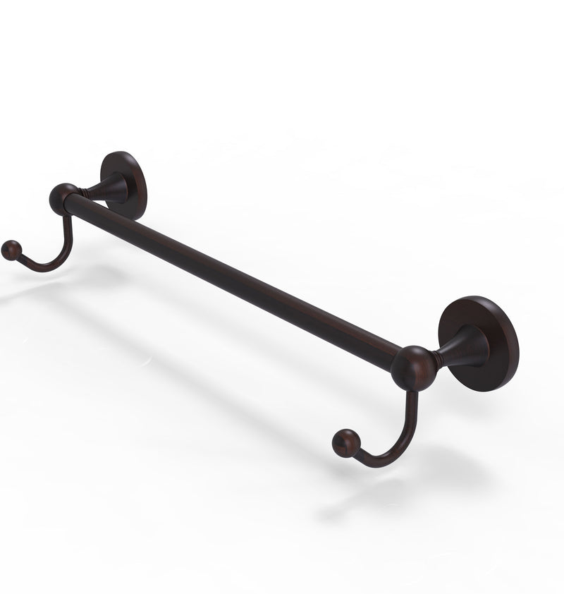 Allied Brass Shadwell Collection 24 Inch Towel Bar with Integrated Hooks SL-41-24-HK-VB