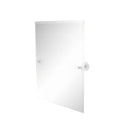 Allied Brass Shadwell Collection Frameless Rectangular Tilt Mirror with Beveled Edge SL-92-WHM