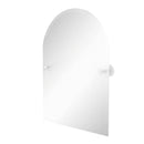 Allied Brass Shadwell Collection Frameless Arched Top Tilt Mirror with Beveled Edge SL-94-WHM