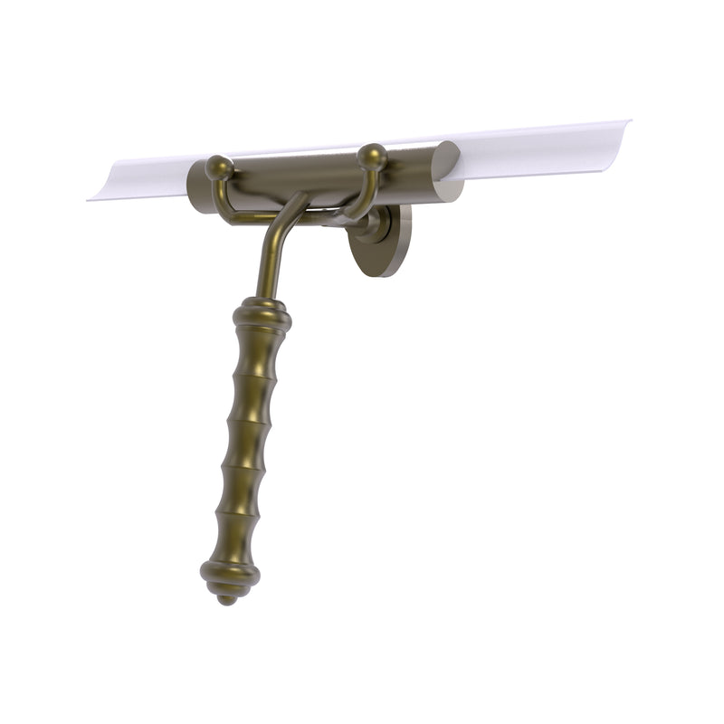 Allied Brass Shower Squeegee with Wavy Handle SQ-10-ABR