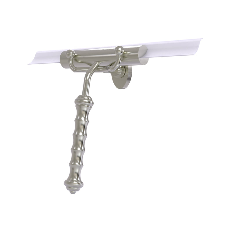 Allied Brass Shower Squeegee with Wavy Handle SQ-10-SN