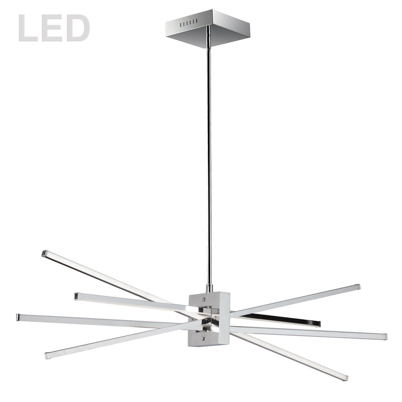 Dainolite 4 Light Led Horizontal Pendant Polished Chrome SUM-35HP-PC