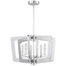 Dainolite 6 Light Chandelier Polished Chrome Finish SWR-206C-PC