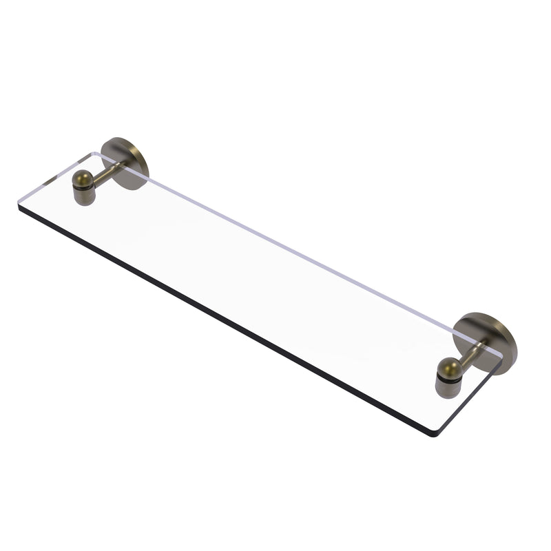 Allied Brass Tango Collection 22 Inch Glass Vanity Shelf with Beveled Edges TA-1-22-ABR