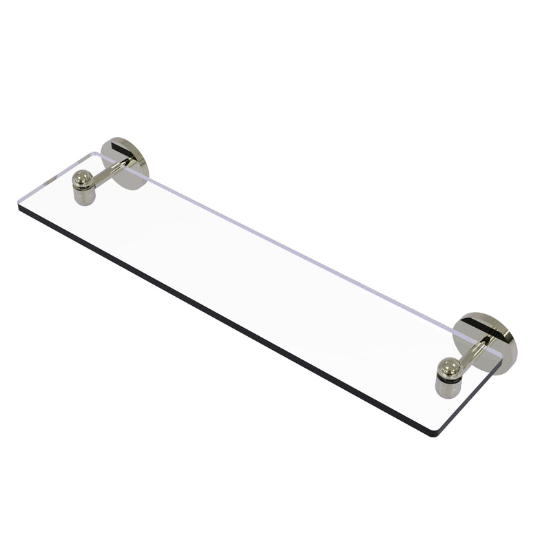 Allied Brass Tango Collection 22 Inch Glass Vanity Shelf with Beveled Edges TA-1-22-PNI