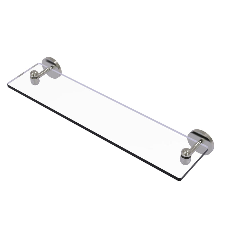 Allied Brass Tango Collection 22 Inch Glass Vanity Shelf with Beveled Edges TA-1-22-SN