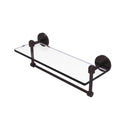 Allied Brass Tango Collection 16 Inch Glass Vanity Shelf with Integrated Towel Bar TA-1TB-16-ABZ