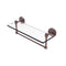 Allied Brass Tango Collection 16 Inch Glass Vanity Shelf with Integrated Towel Bar TA-1TB-16-CA