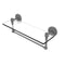 Allied Brass Tango Collection 16 Inch Glass Vanity Shelf with Integrated Towel Bar TA-1TB-16-GYM