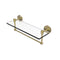 Allied Brass Tango Collection 16 Inch Glass Vanity Shelf with Integrated Towel Bar TA-1TB-16-SCH