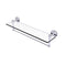 Allied Brass Tango Collection 22 Inch Glass Vanity Shelf with Integrated Towel Bar TA-1TB-22-SCH