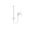 Allied Brass Tango Collection Upright Toilet Tissue Holder TA-24U-WHM