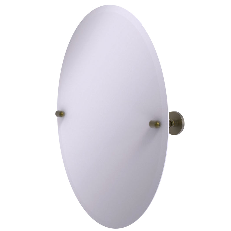 Allied Brass Frameless Oval Tilt Mirror with Beveled Edge TA-91-ABR