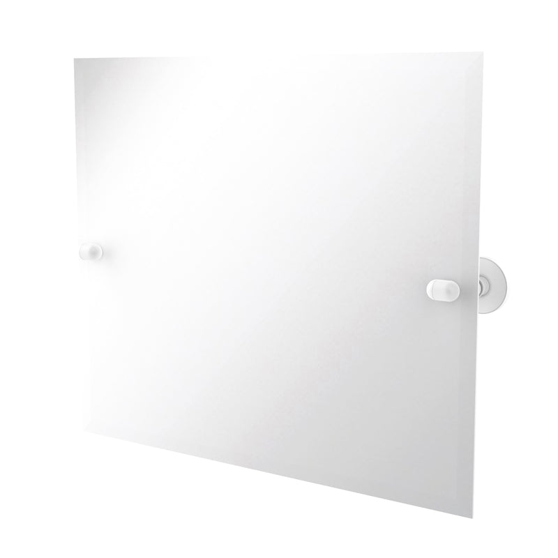 Allied Brass Frameless Landscape Rectangular Tilt Mirror with Beveled Edge TA-93-WHM